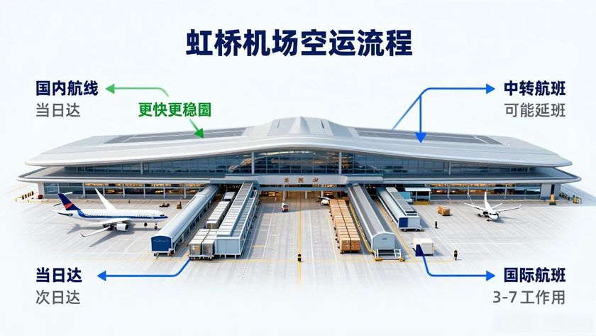 上海虹橋機(jī)場空運(yùn)發(fā)貨_虹橋航空怎么發(fā)貨_上海虹橋航空分揀中心是空運(yùn)嗎